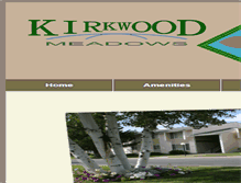 Tablet Screenshot of kirkwoodmeadowsapartments.com